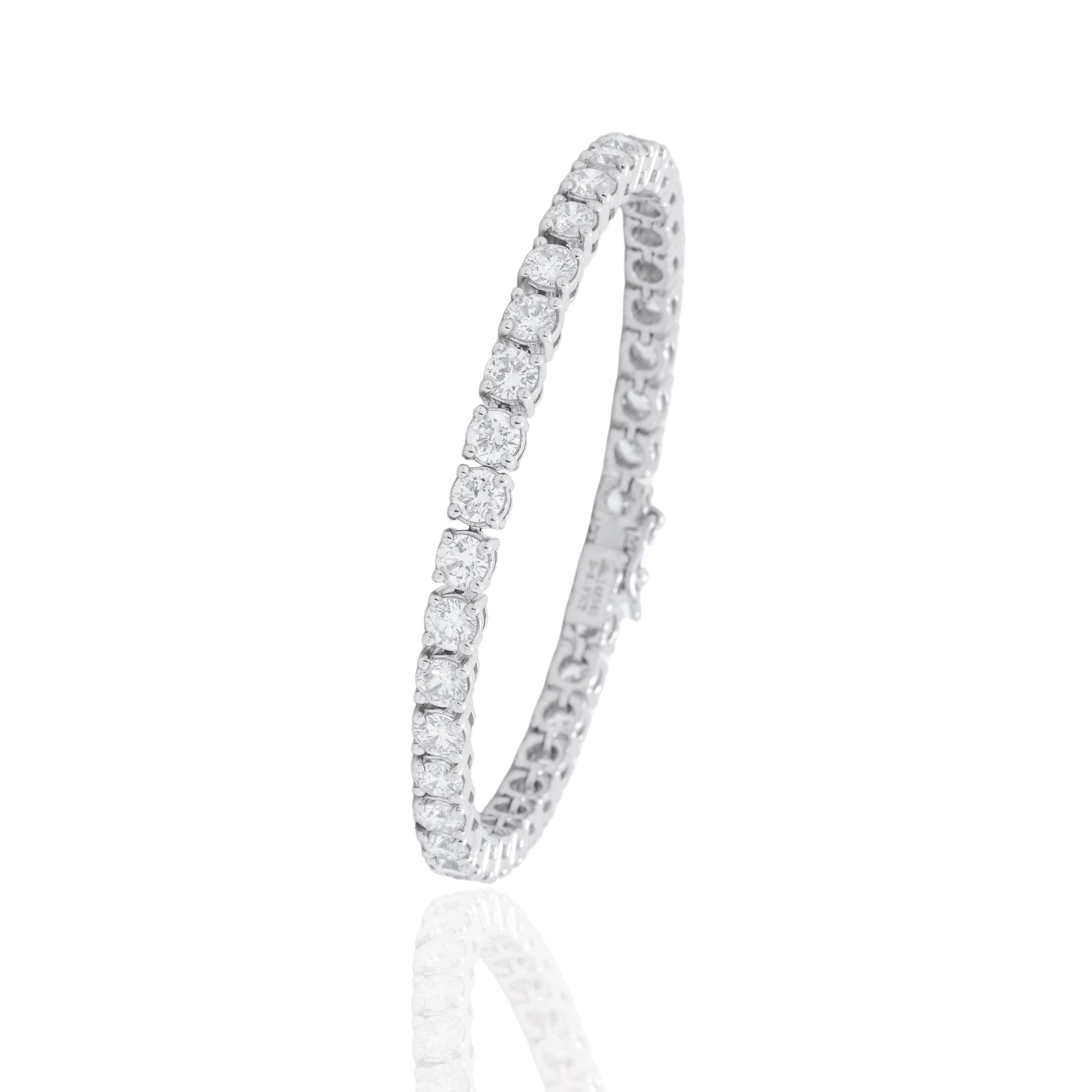 Classic Round Diamond Tennis Bracelet
