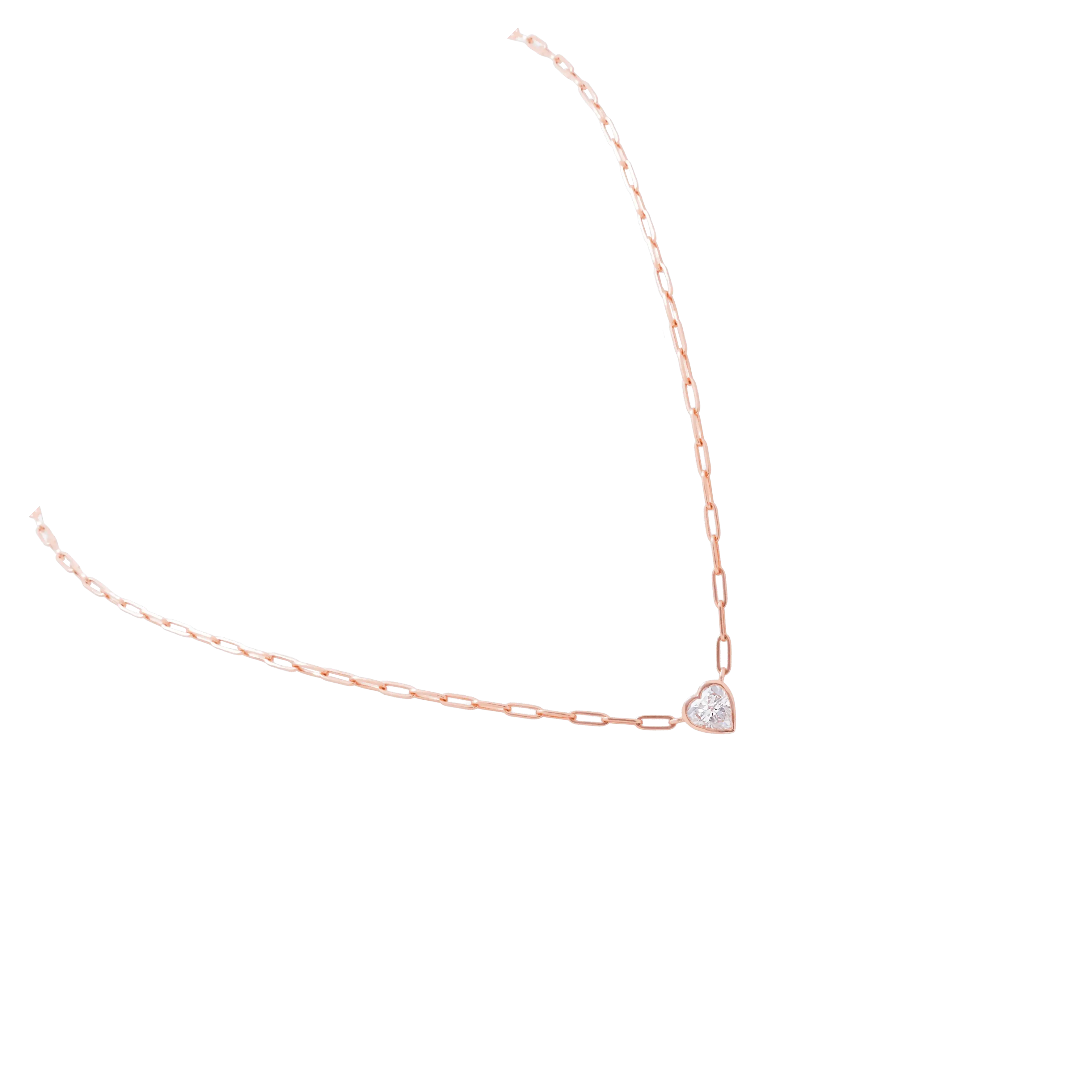 Heart Diamond Pendant Necklace