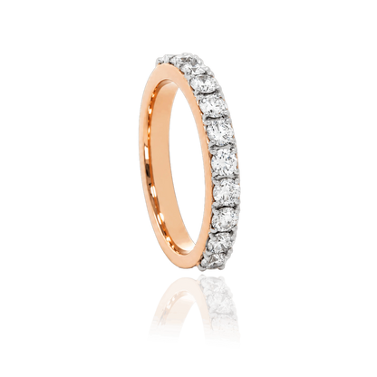 Rose Gold Diamond Half-Eternity Ring