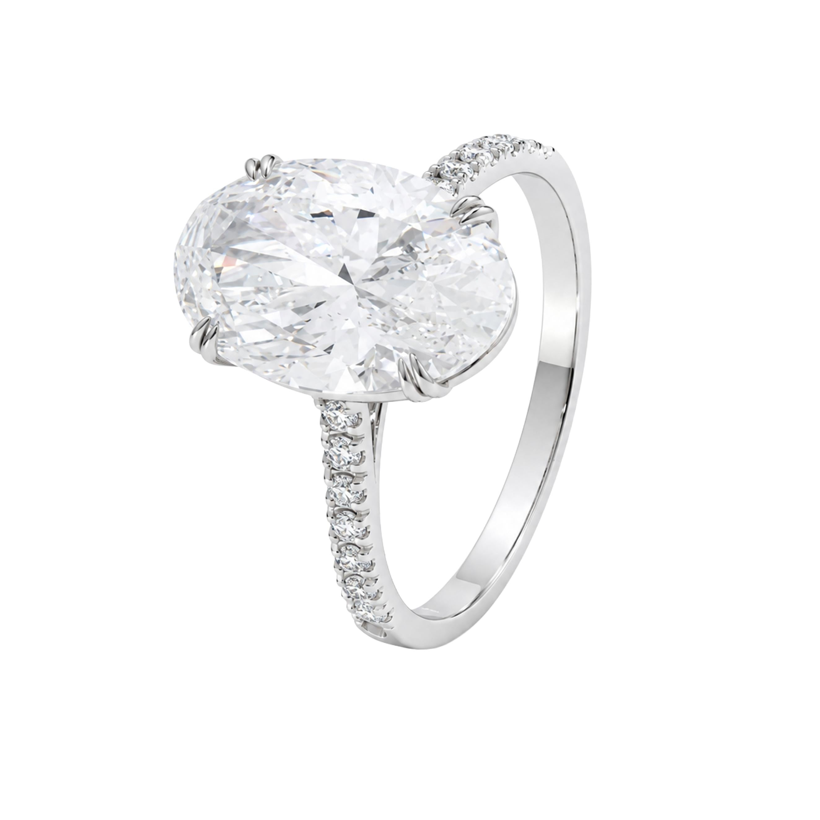 Cushion-Cut Diamond Solitaire Ring
