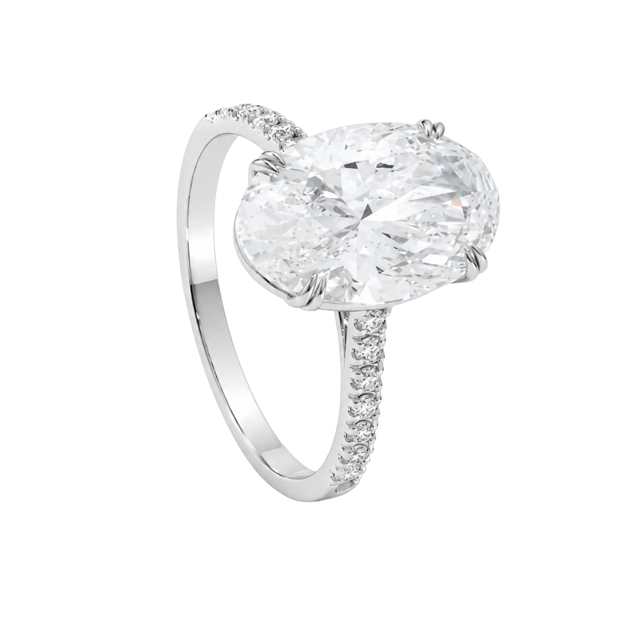 Cushion-Cut Diamond Solitaire Ring
