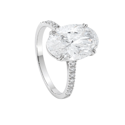 Cushion-Cut Diamond Solitaire Ring
